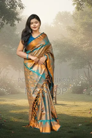 Kanjivaram Katan Saree with blouse piece