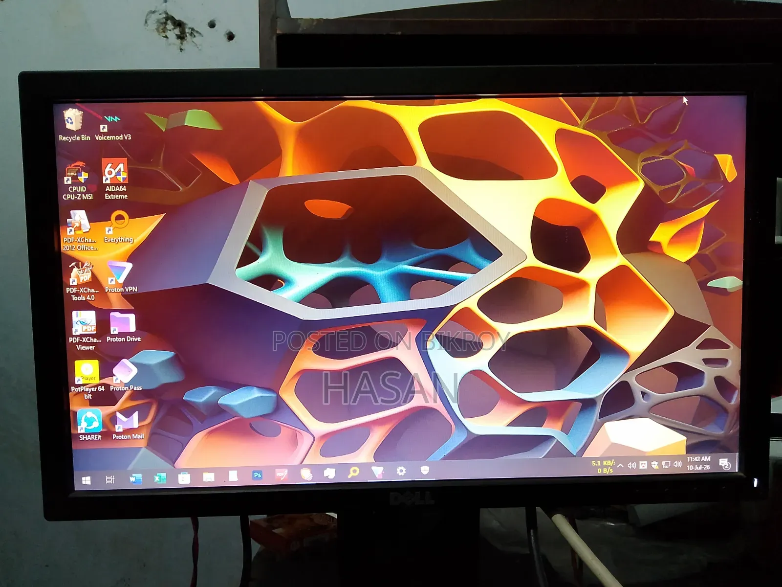 Dell 20 Inch Monitor Full Fresh Like New Condition