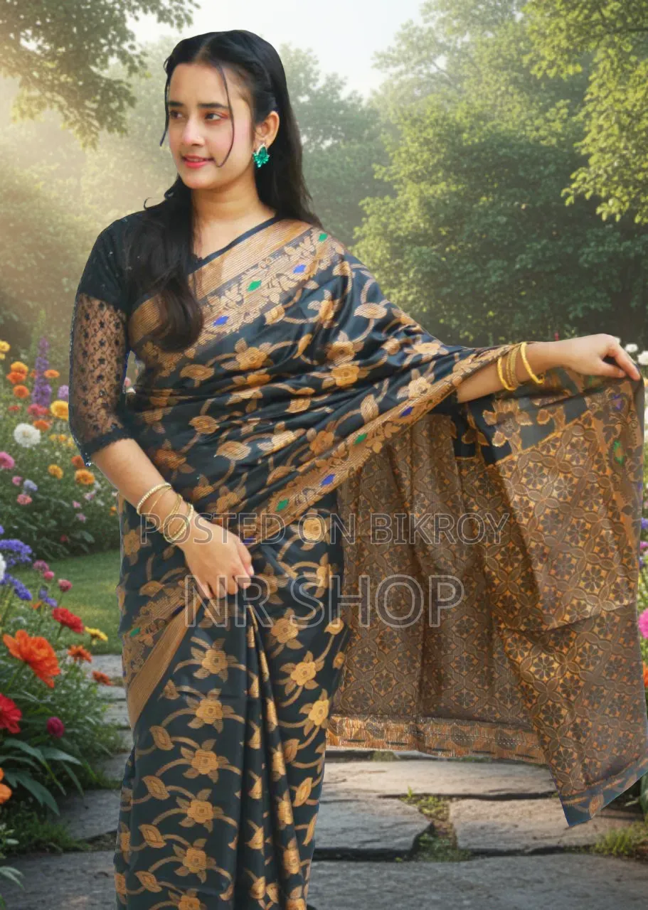 Premium Silk Katan Saree with a Touch of Tradition
