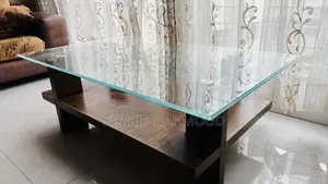 গ্লাস টপ ডাবল শেলফ টি টেবিল বিক্রয়ের জন্য