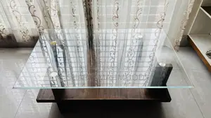 গ্লাস টপ ডাবল শেলফ টি টেবিল বিক্রয়ের জন্য