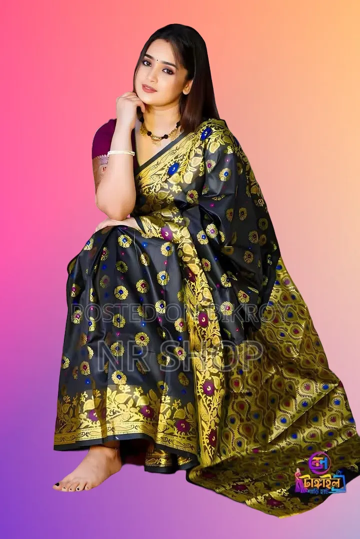 Indian Inspired Soft Silk Katan Saree