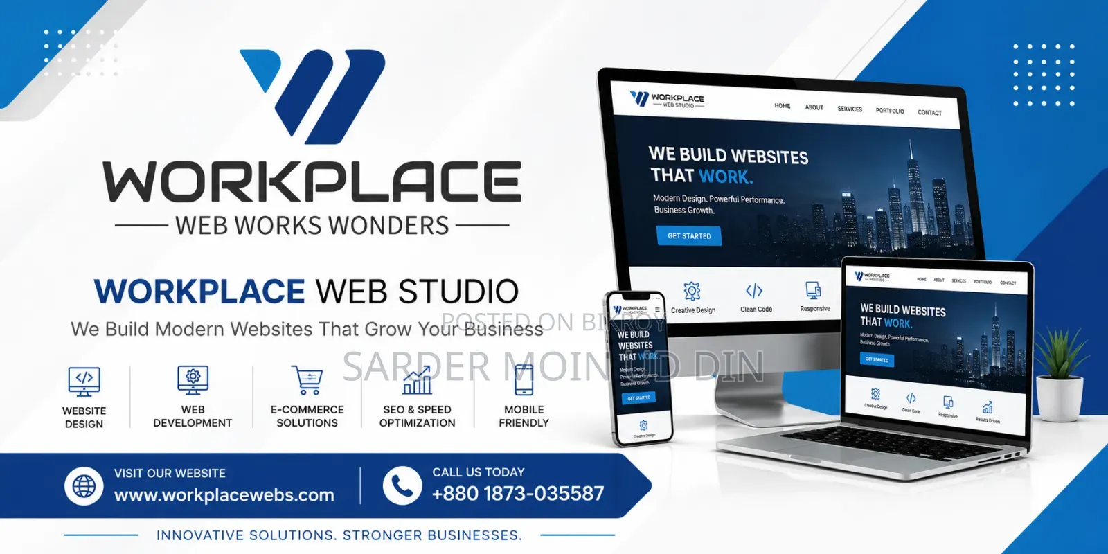 Strengthen your business online with Work Place Web Studio