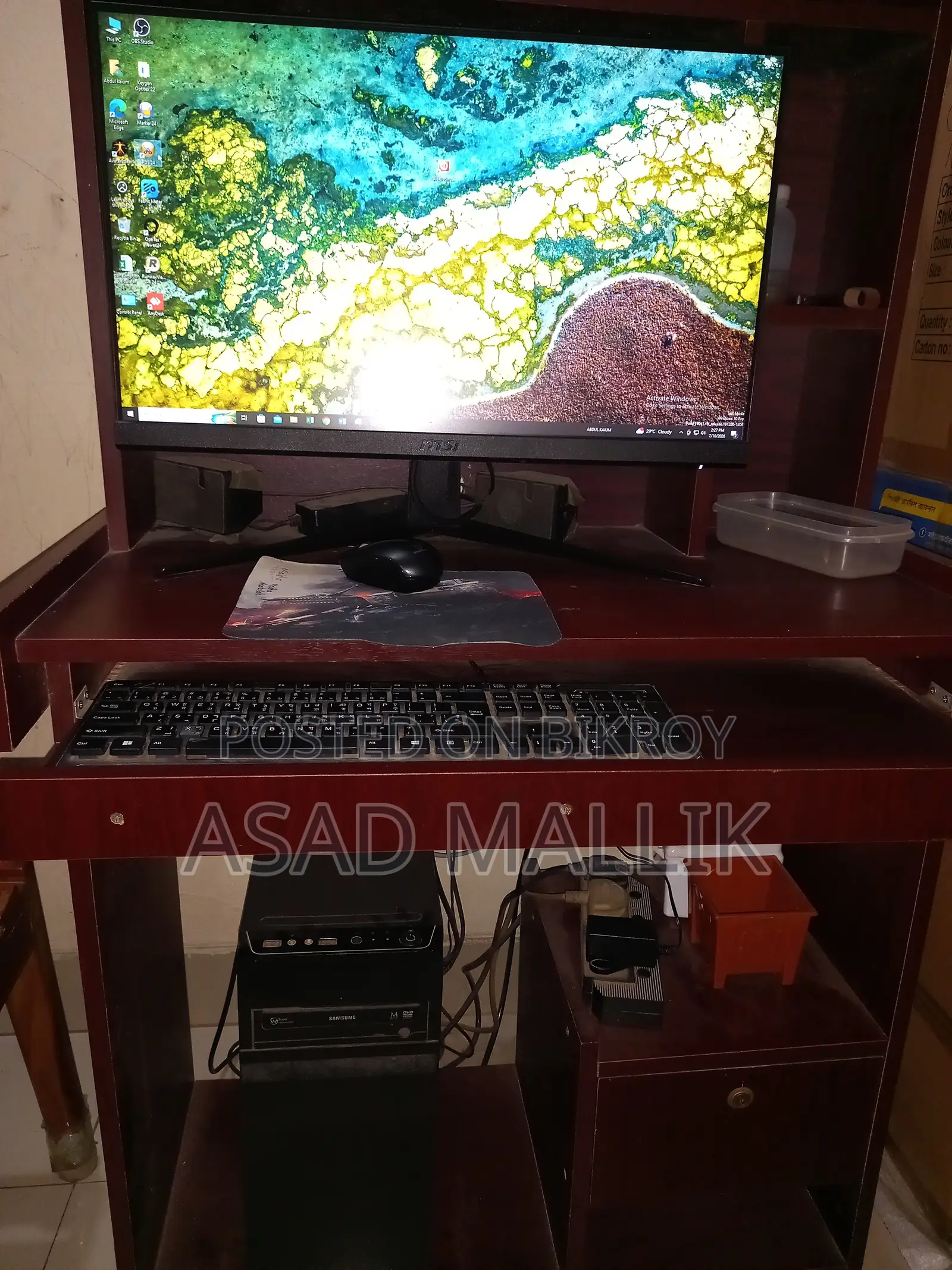 Desktop Computer Gigabyte 8GB Intel SSD 128GB