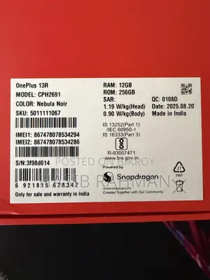 OnePlus 13R 256 GB Blue