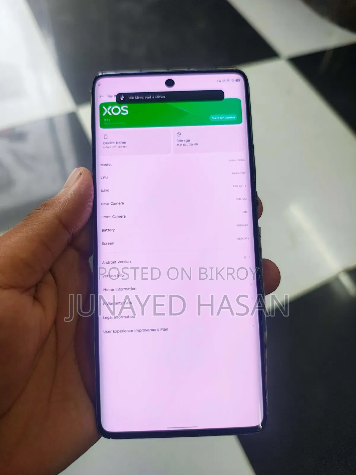 Infinix Hot 50 Pro+ 4G 256 GB Pink