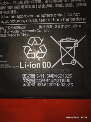 Xiaomi Poco M3 Original Battery for Sale