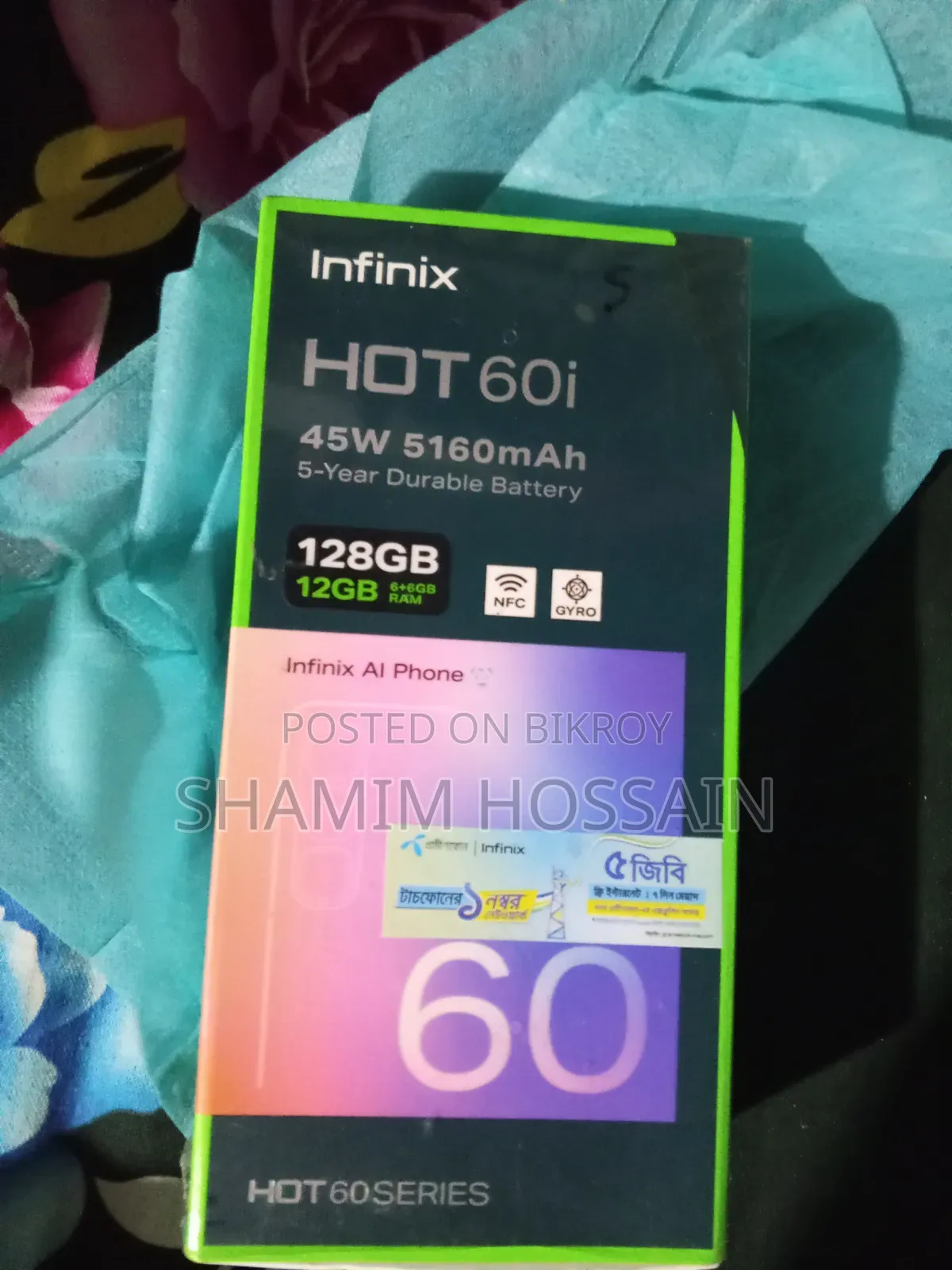 Infinix Hot 60i 128 GB White