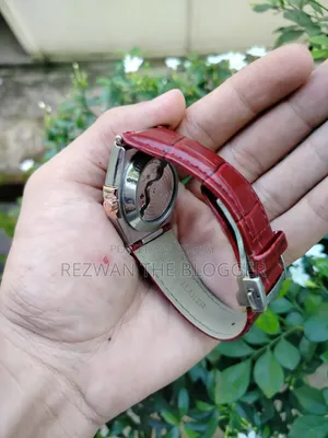 Omega Constellation Automatic Premium Watch (Maroon Dial)