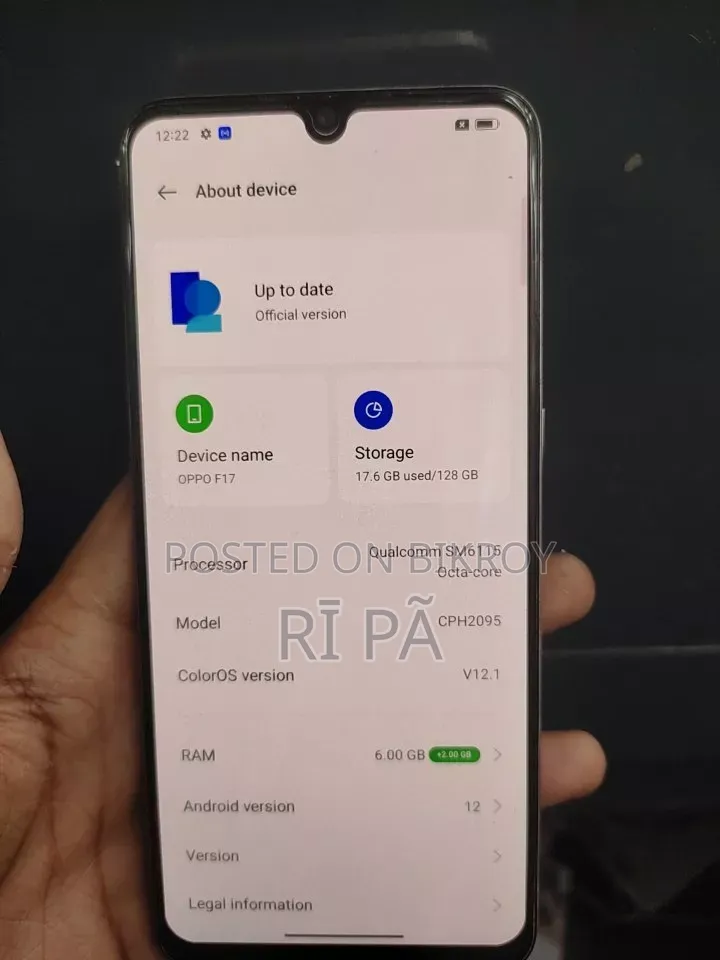 Oppo F17 128 GB Orange