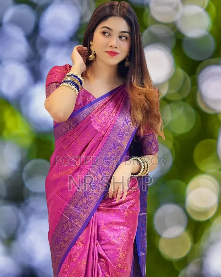 Kanjivaram Silk Saree with Matching Running Blouse Piece