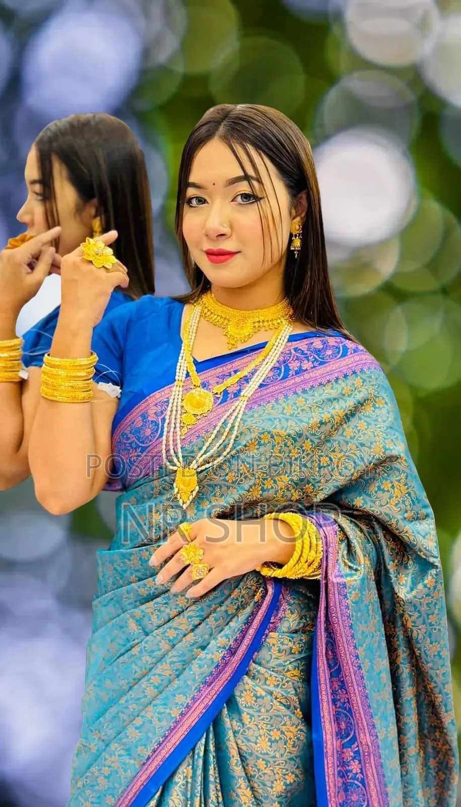 Kanjivaram Silk Saree with Matching Running Blouse Piece