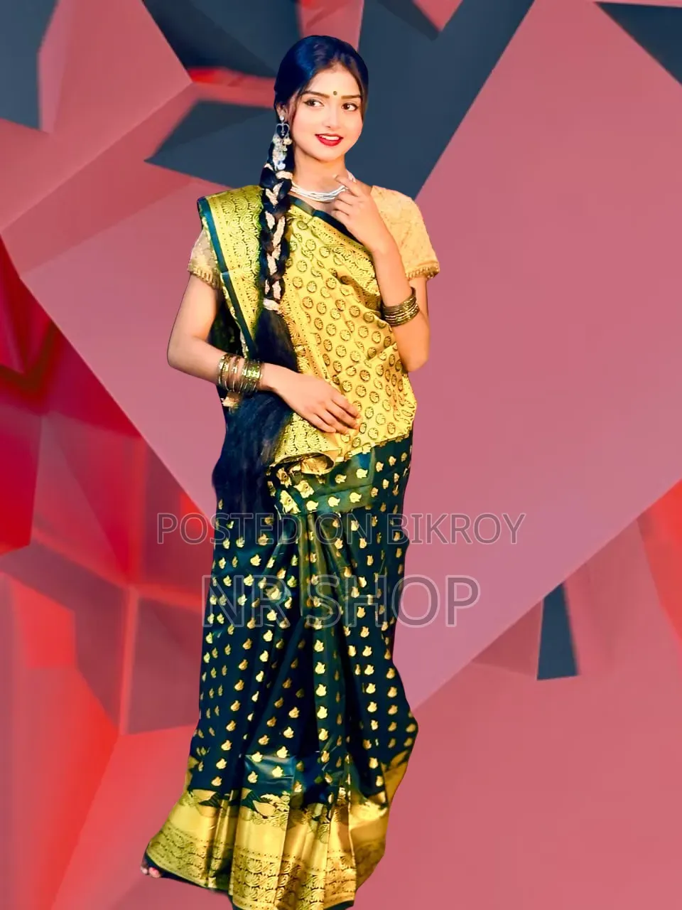 Soft Silk Katan Sharee with Enchanting Design
