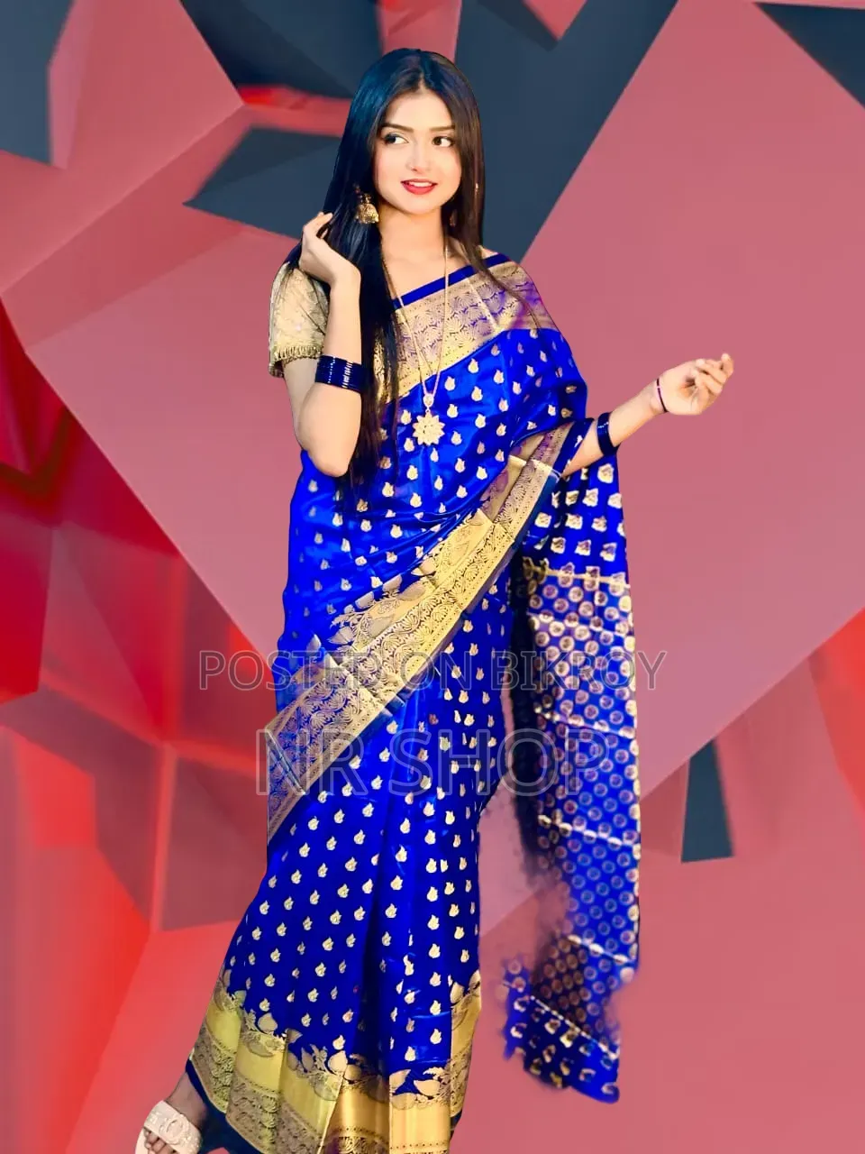 Soft Silk Katan Sharee with Enchanting Design