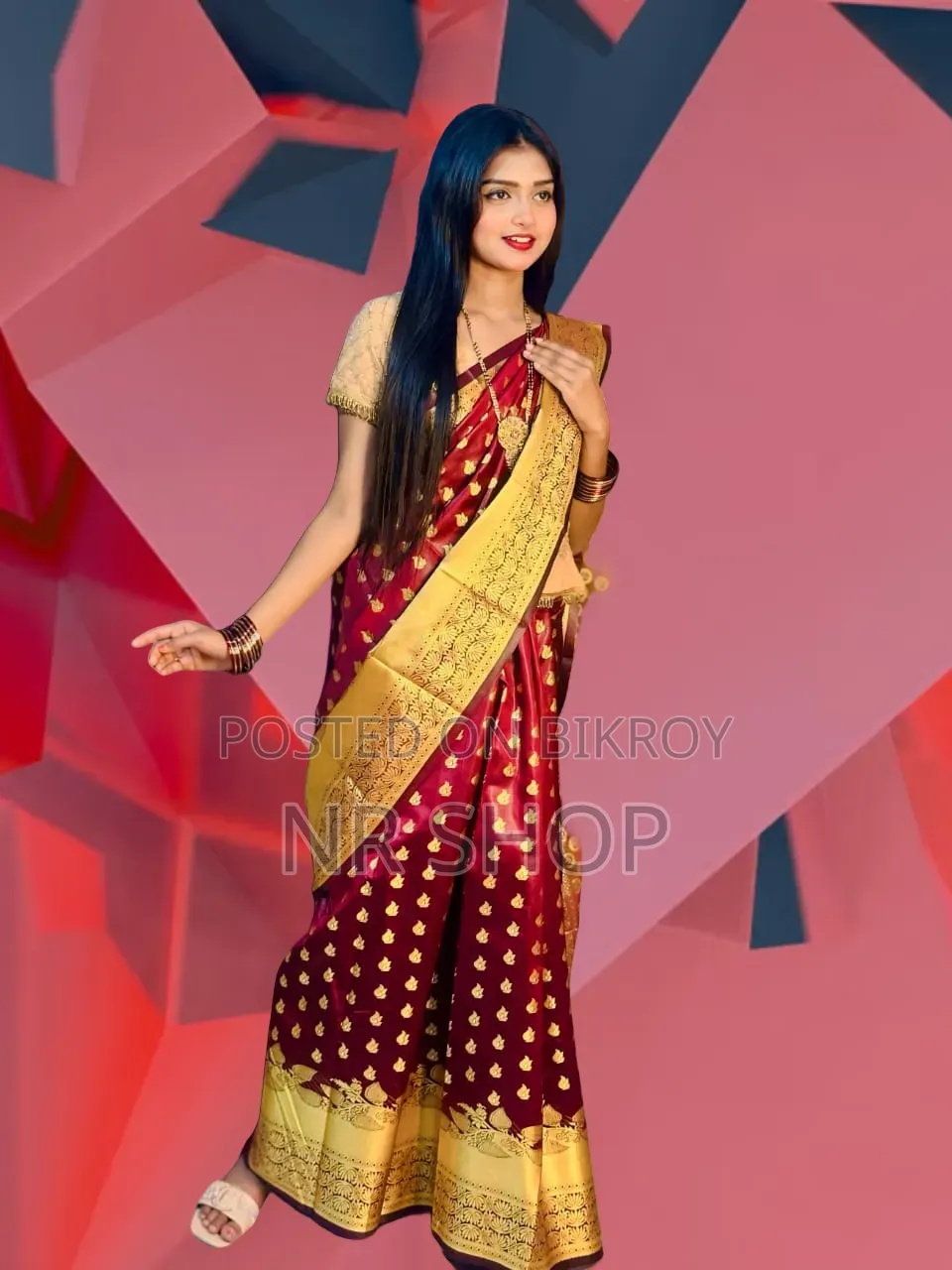 Soft Silk Katan Sharee with Enchanting Design
