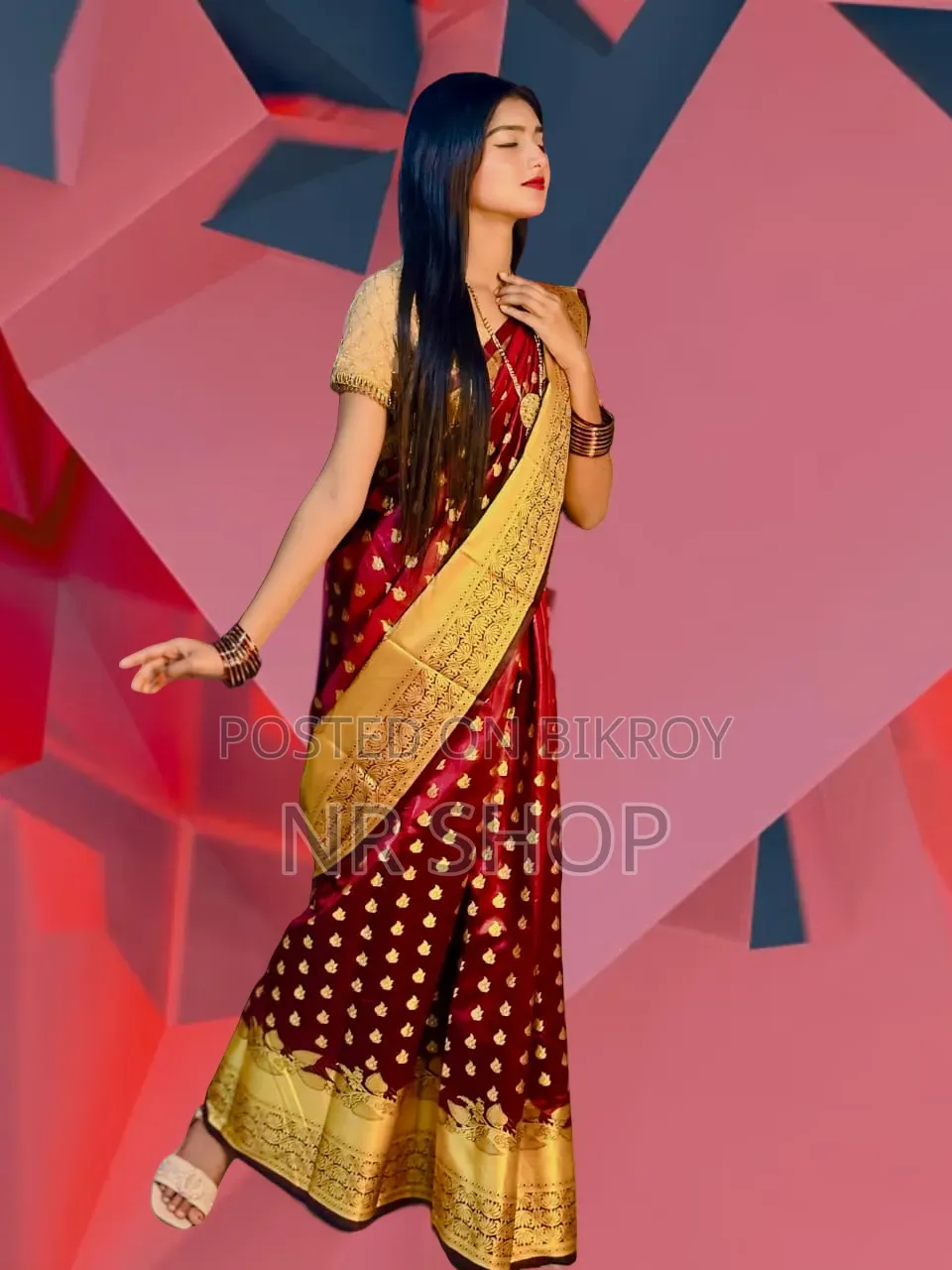 Soft Silk Katan Sharee with Enchanting Design