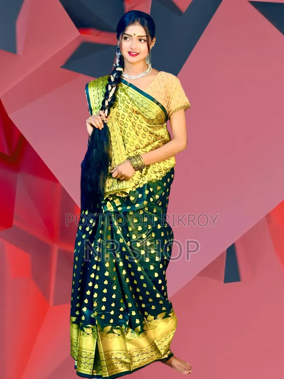 Soft Silk Katan Sharee with Enchanting Design