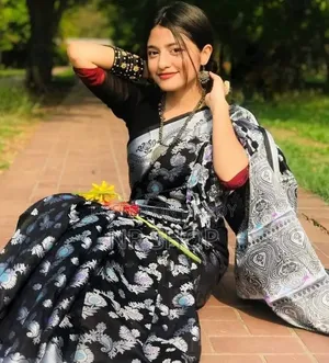 Trendy Indian Inspired Soft Silk Katan Sharee