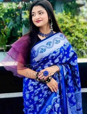 Trendy Indian Inspired Soft Silk Katan Sharee