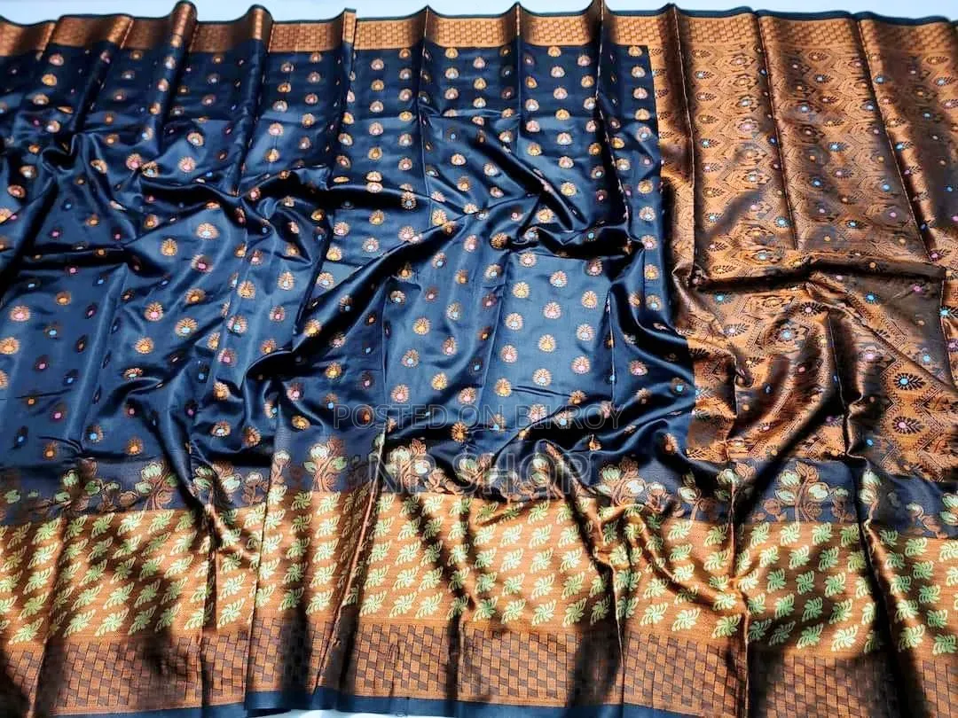 Trendy Indian Inspired Soft Silk Katan Sharee