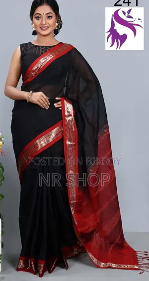 মাসলাইস কটন নরম তুলতুলে ১০০% কটন শাড়ি