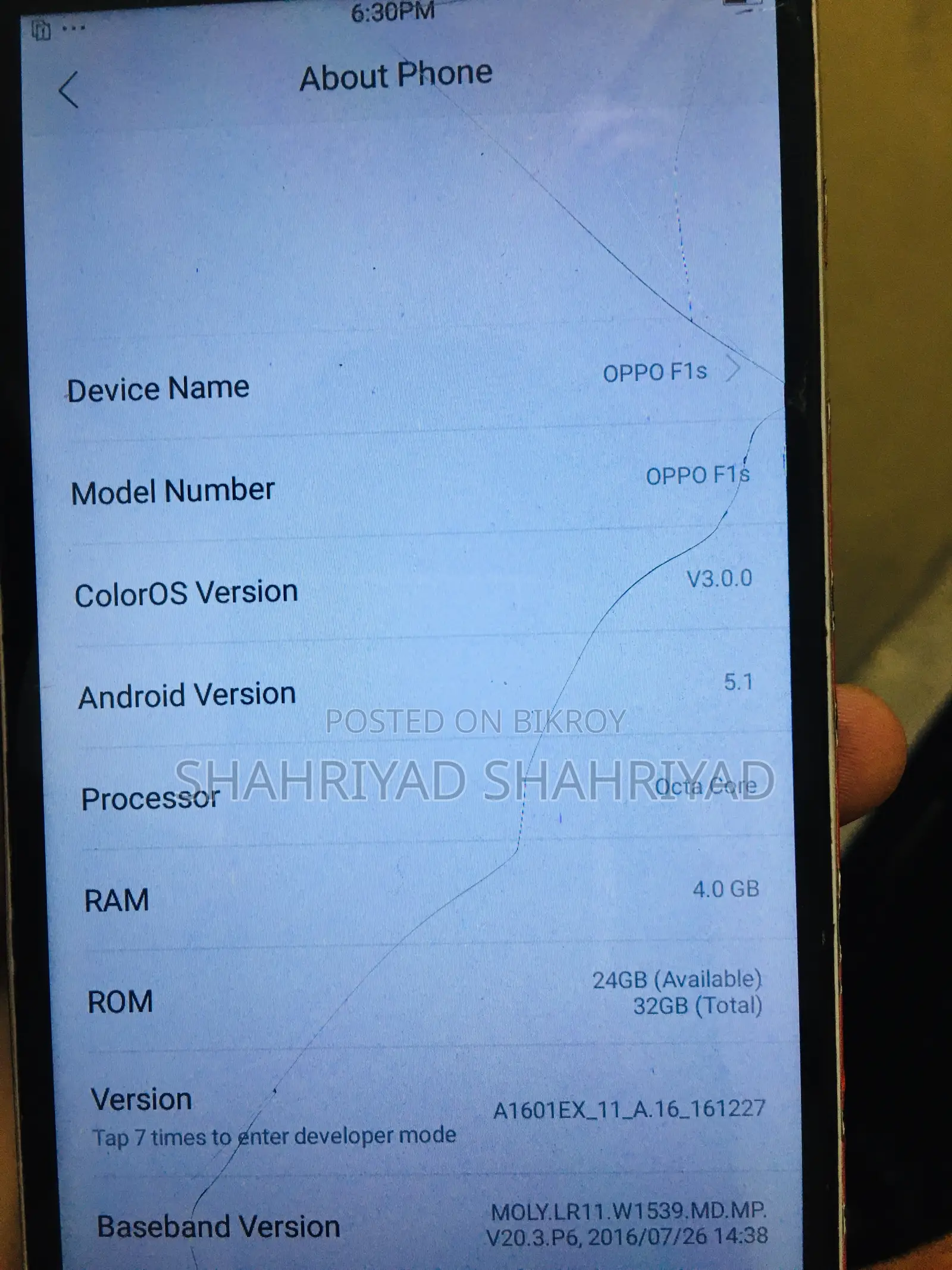 Oppo F1s 32 GB White
