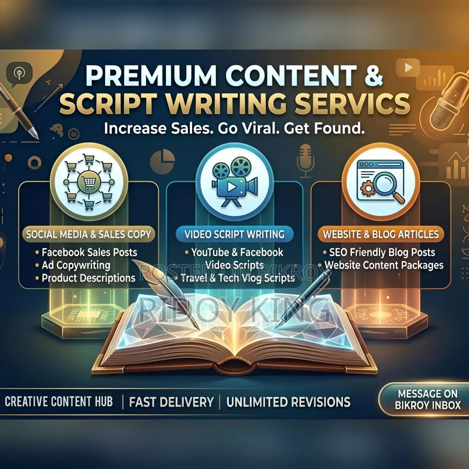 Premium Content Script Writing Service