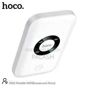 Hoco Dq11 4G Pocket Router Wifi 6|12-Hour Backup|Supports All BD SIM