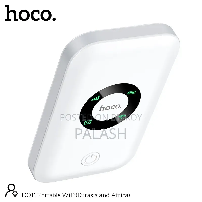 Hoco Dq11 4G Pocket Router Wifi 6|12-Hour Backup|Supports All BD SIM