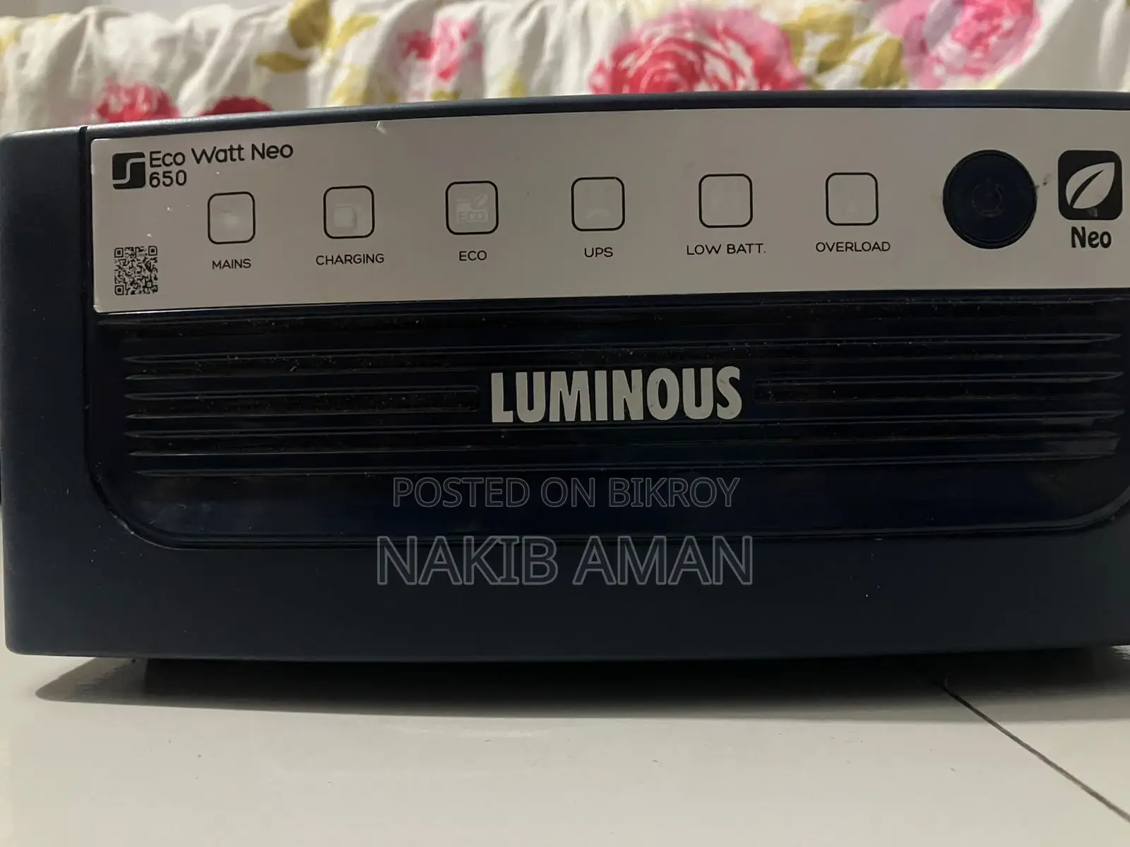 Luminous Eco Watt Neo 650 Ips (Without Battery)– For Sale