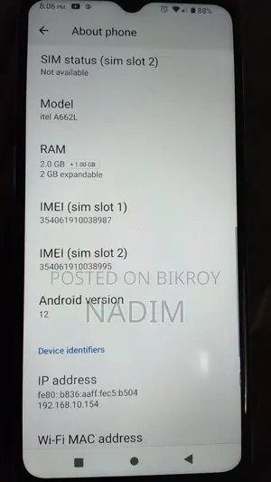 Itel A60 32 GB