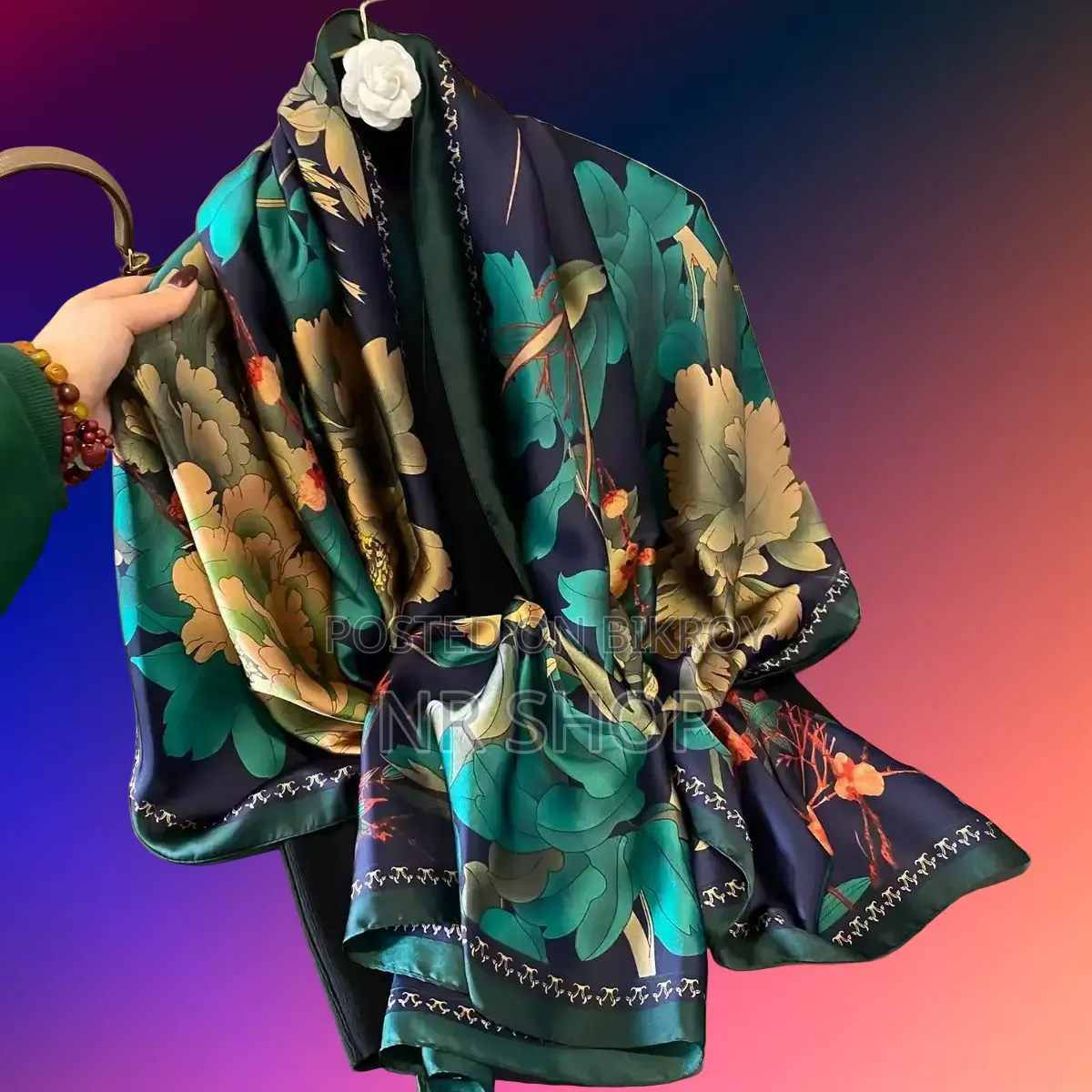 Premium Luxury Satin Silk Scarf