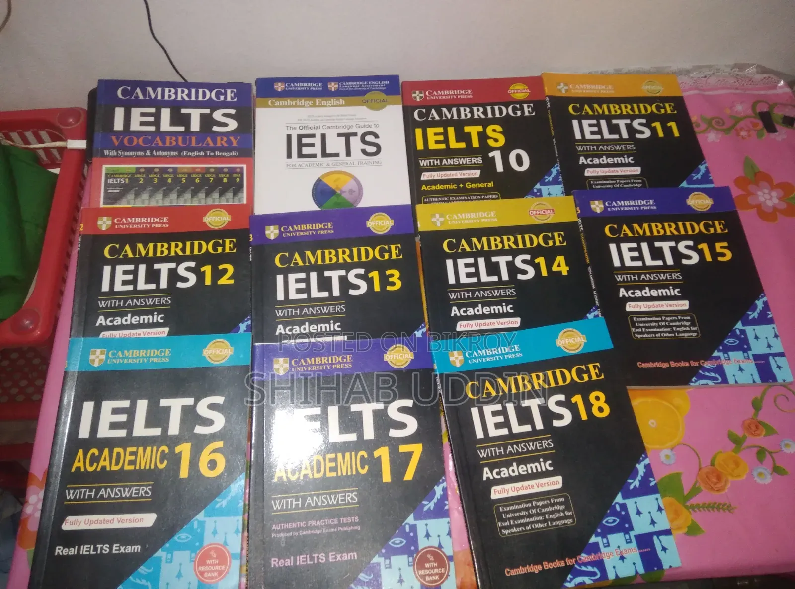 Ielts Cambridge Book 10-18, Main Guide and Ielts Vocabulary Book