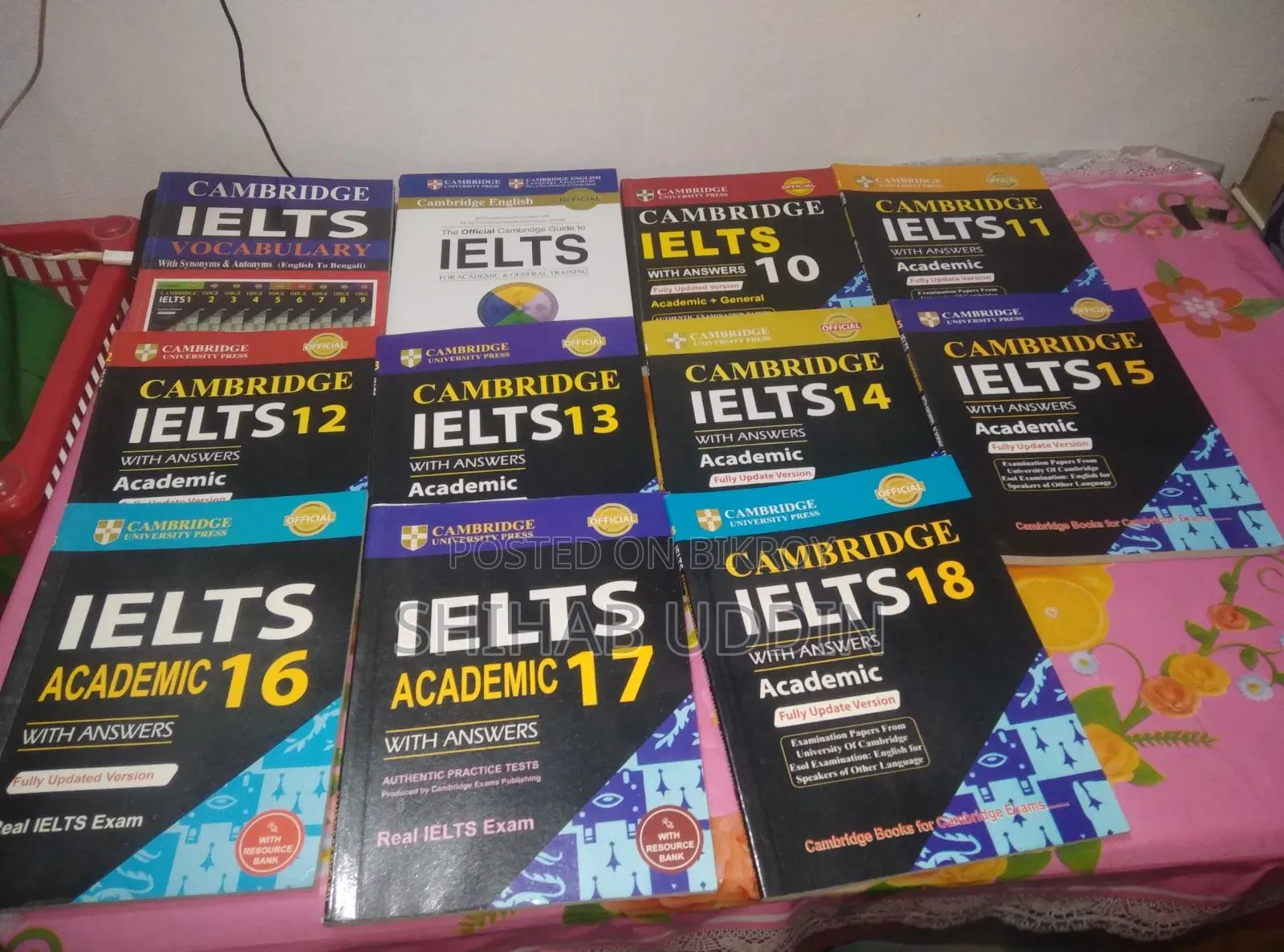 Ielts Cambridge Book 10-18, Main Guide and Ielts Vocabulary Book