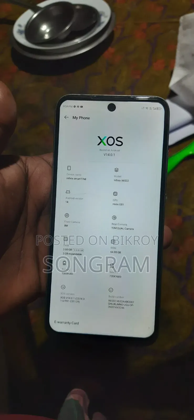 Infinix Smart 9 64 GB Bronze