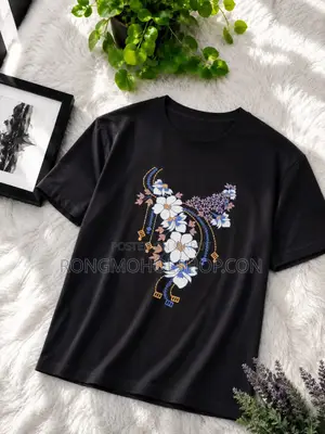 স্টাইলিশ লেডিস ড্রপ শোল্ডার টি-শার্ট