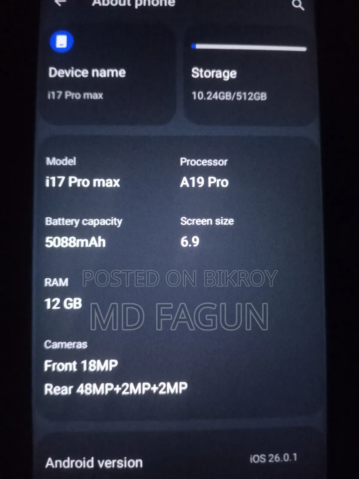 New Apple iPhone 17 Pro Max 256 GB Orange