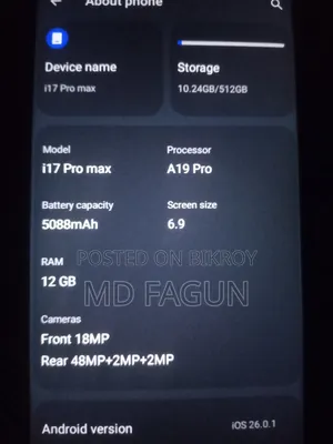 New Apple iPhone 17 Pro Max 256 GB Orange