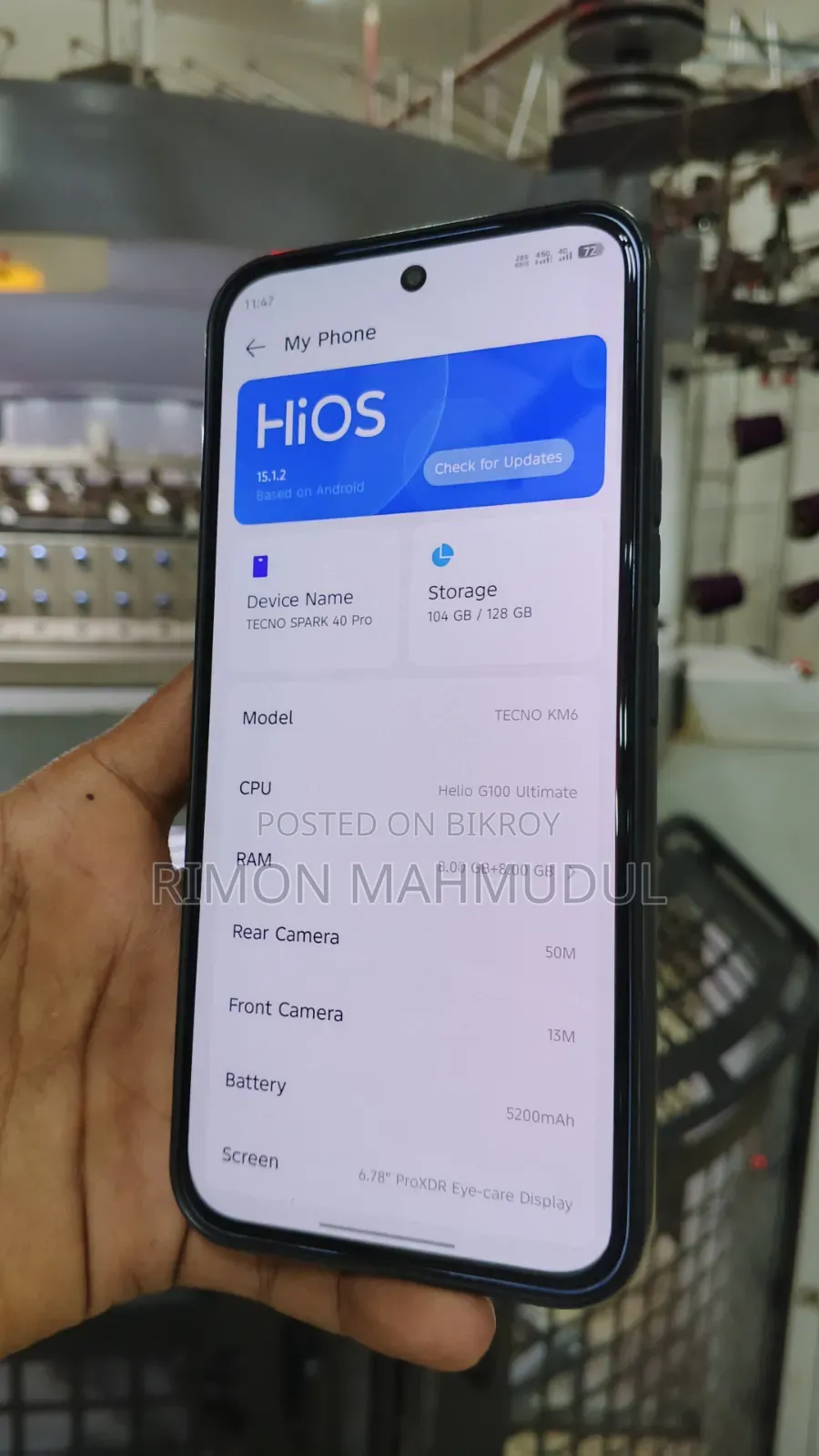 Tecno Spark 40 Pro 128 GB Blue