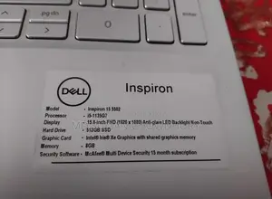 Laptop Dell Inspiron 15 5502 8GB Intel Core I5 SSD 512GB