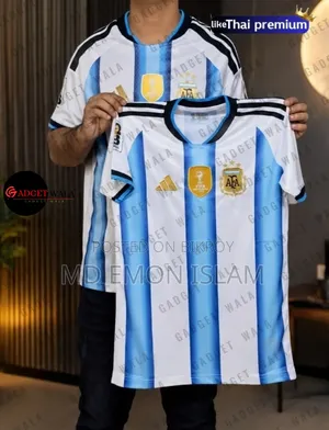 Argentina 3 Star Player Jersey 2026 Bangladesh