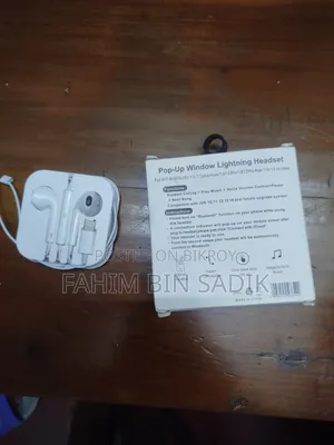 Pop-Up Window Lightning Headset for iPhone