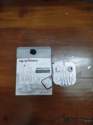 Pop-Up Window Lightning Headset for iPhone