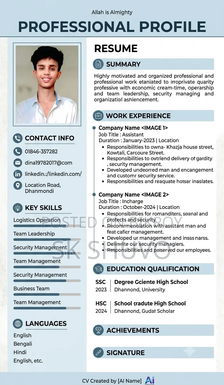 Salesman And Food Section Job Need