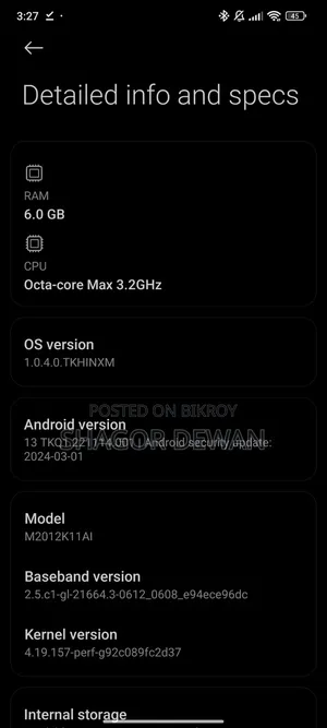 Xiaomi Mi 11X 128 GB White