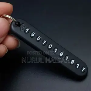 Phone Number Plate Key Holders - Anti-lost Number Plate