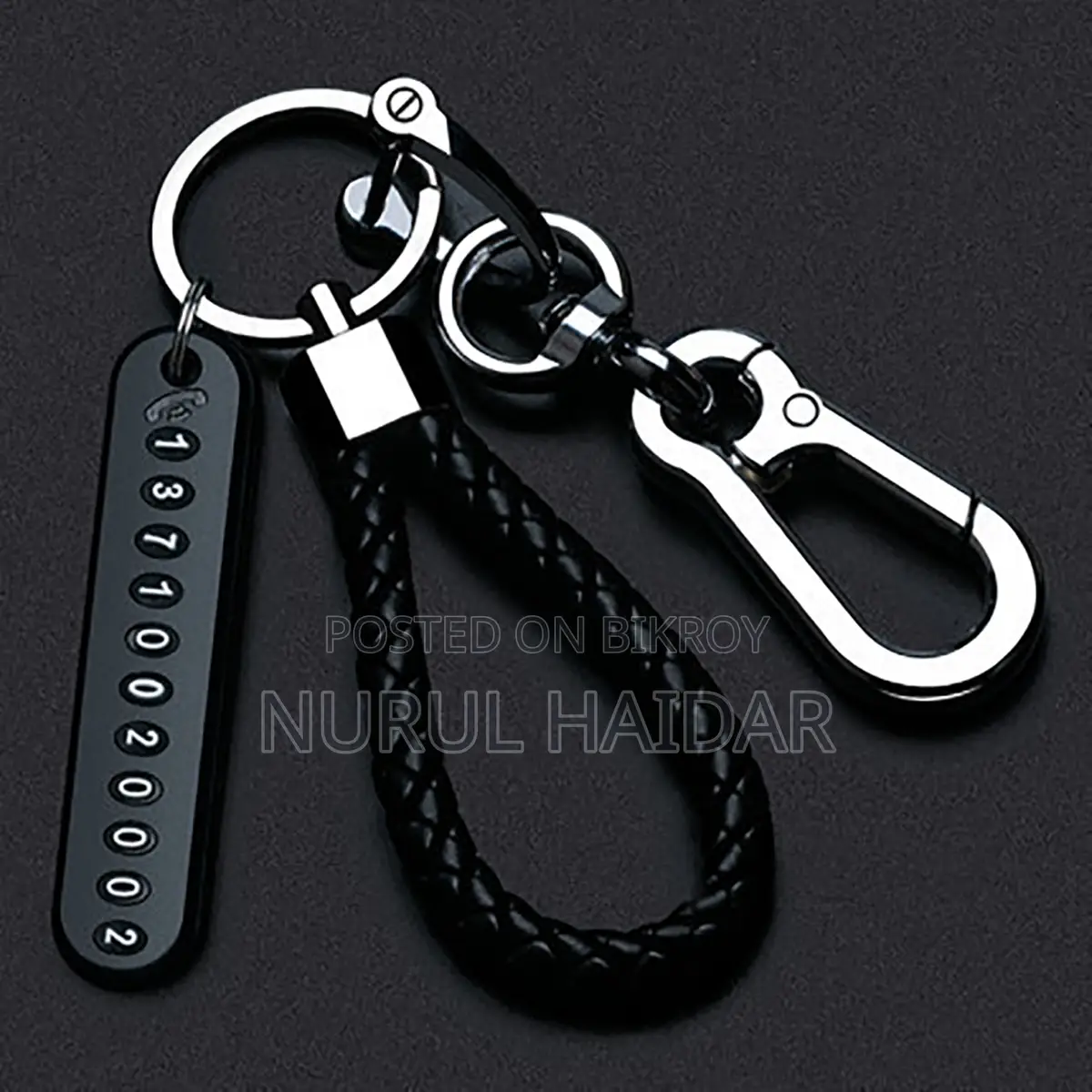 Phone Number Plate Key Holders - Anti-lost Number Plate