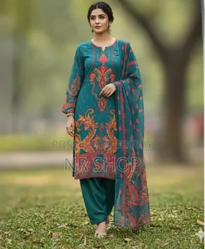 রেডিমেড পিওর দুবাই সিল্ক ডিজিটাল প্রিন্ট থ্রি পিস