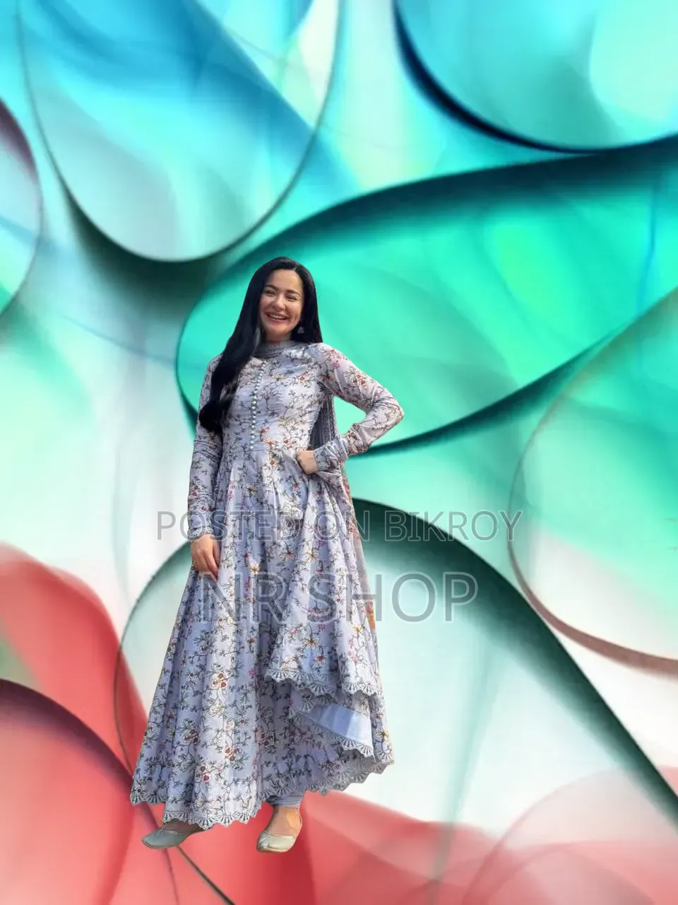 Hania Amir Inspired Digital Print Three Piece