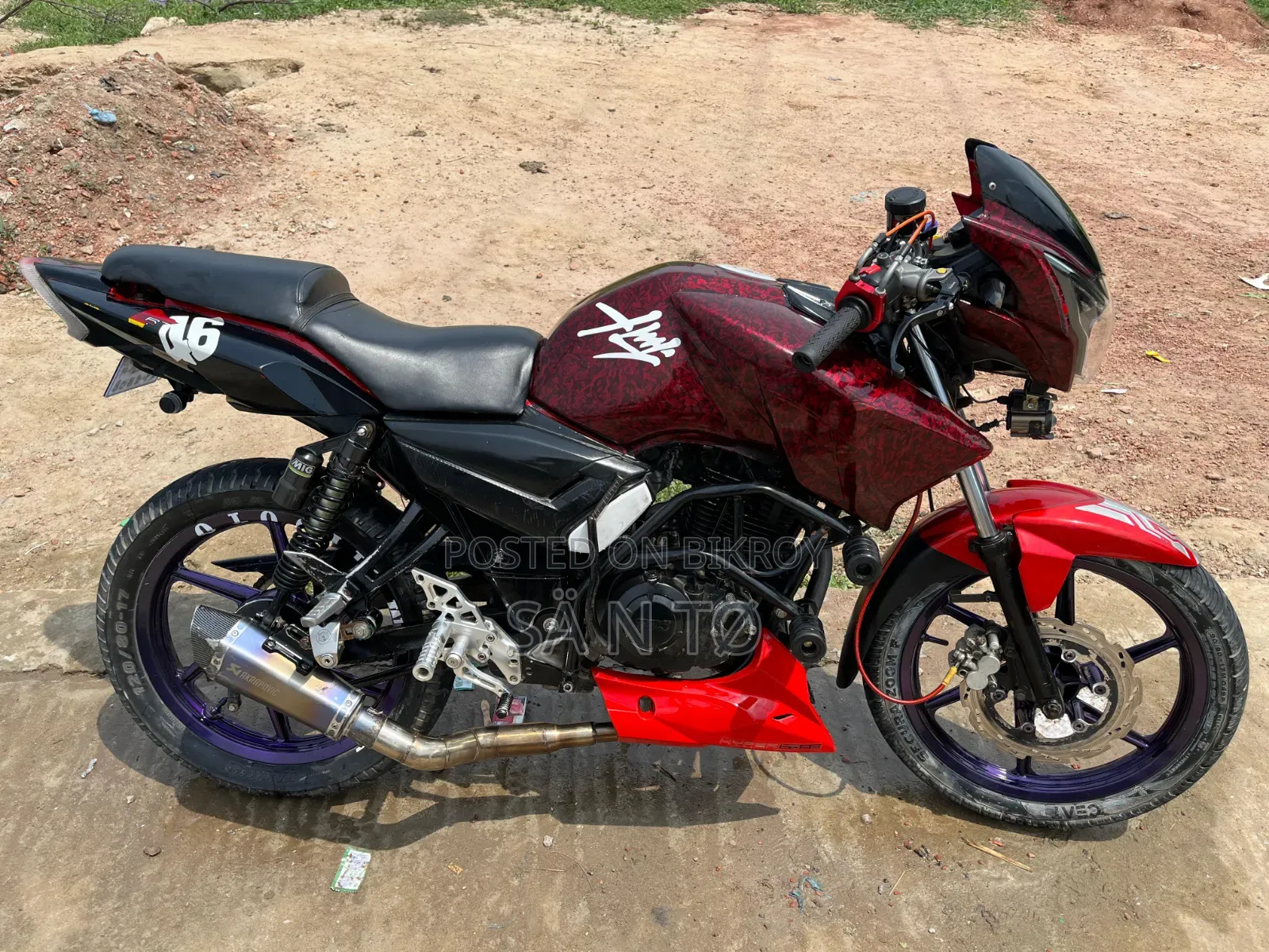 TVS Apache RTR 160 2V 2015 Red